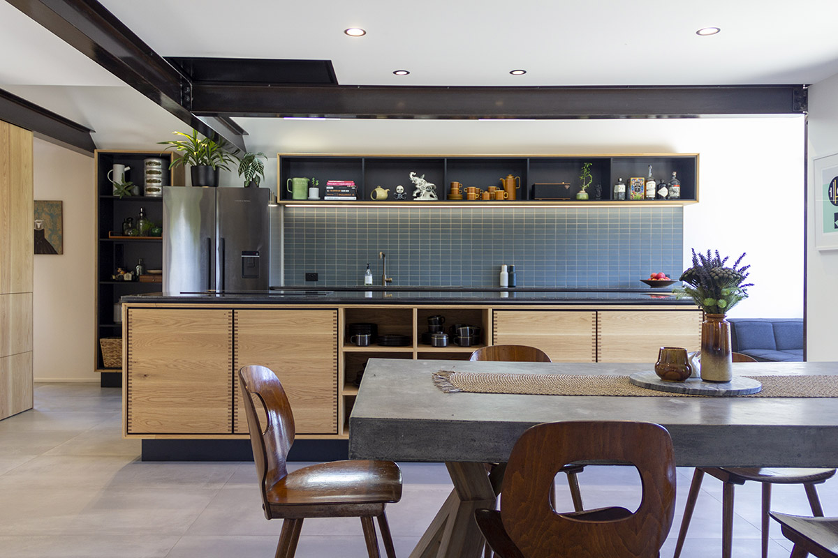 Kitchen in Westmere House designed by Dalgleish Architects