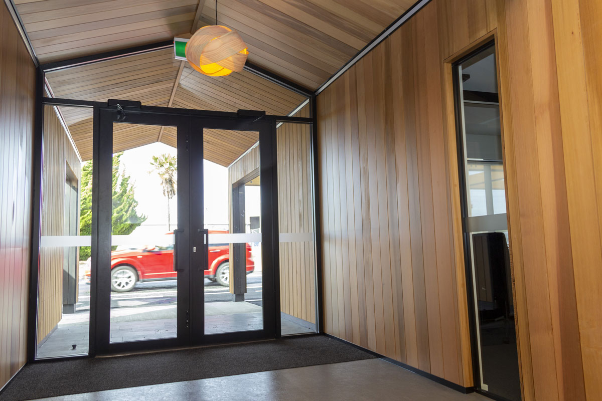 FOMS offices main entrance from inside