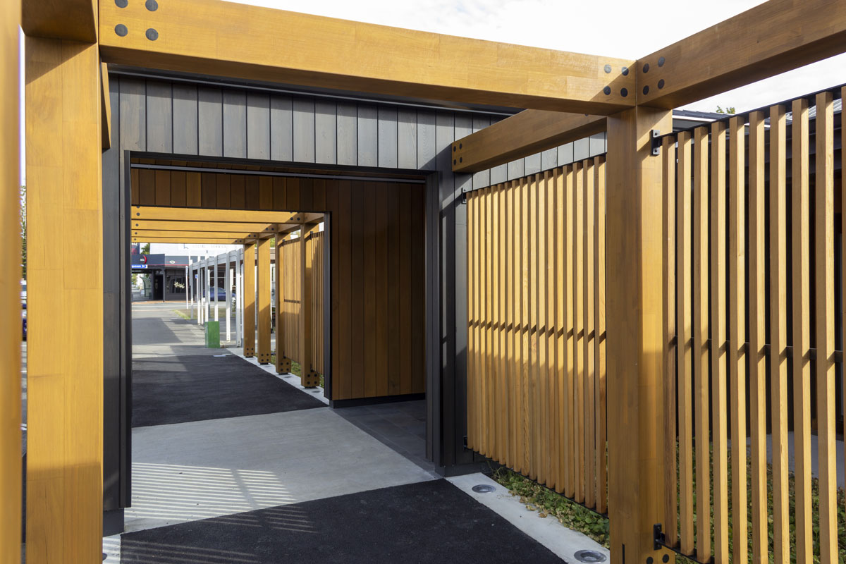 FOMS offices exterior view and main entrance