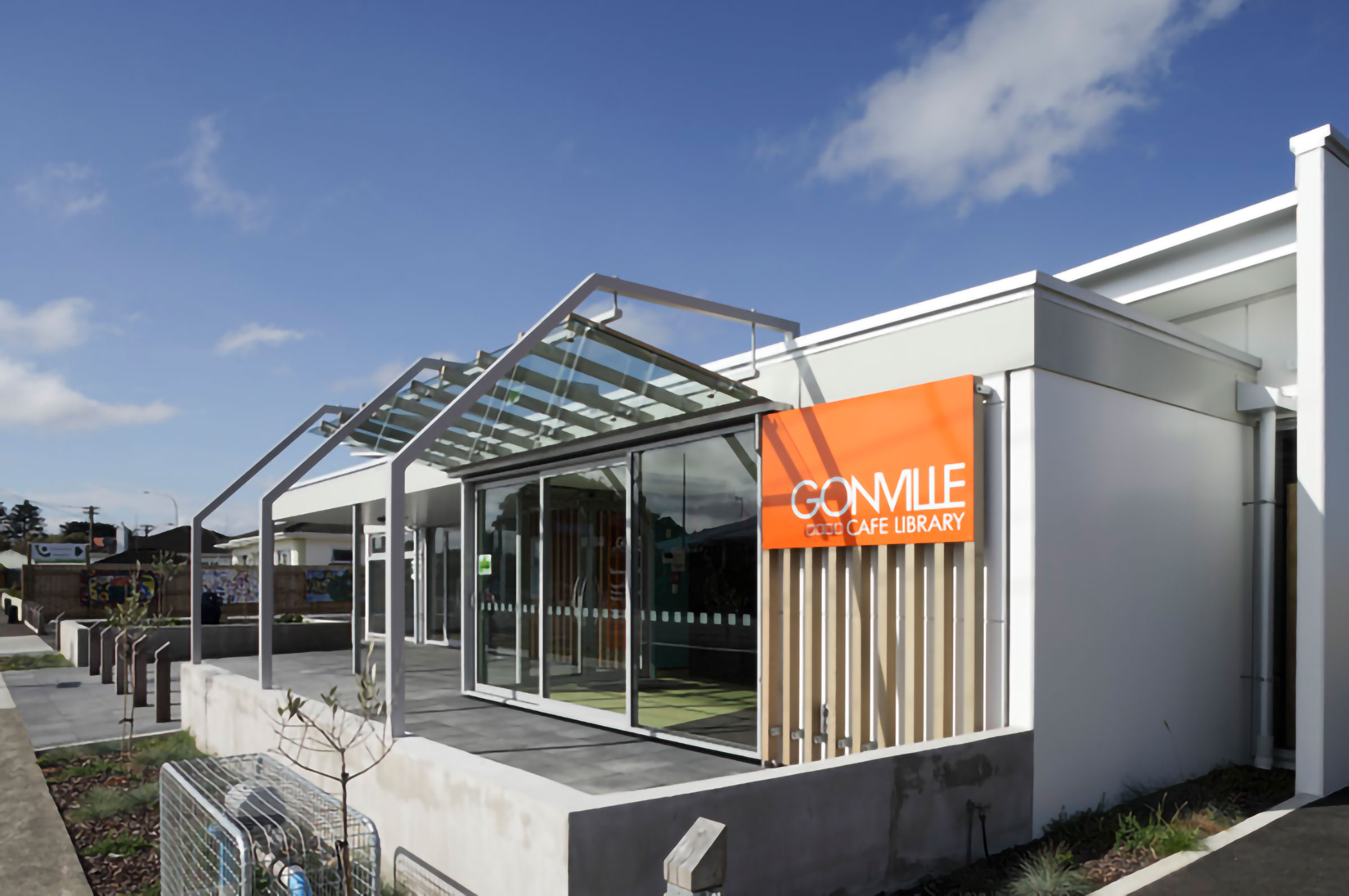 Exterior view of the Gonville Library and Cafe