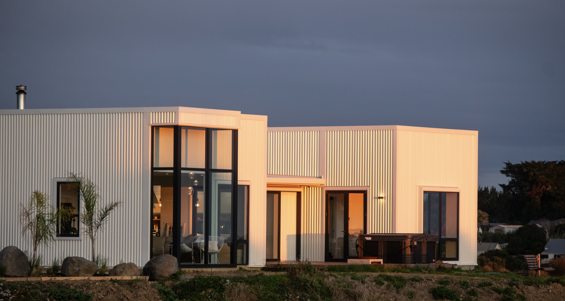 Exterior at dusk